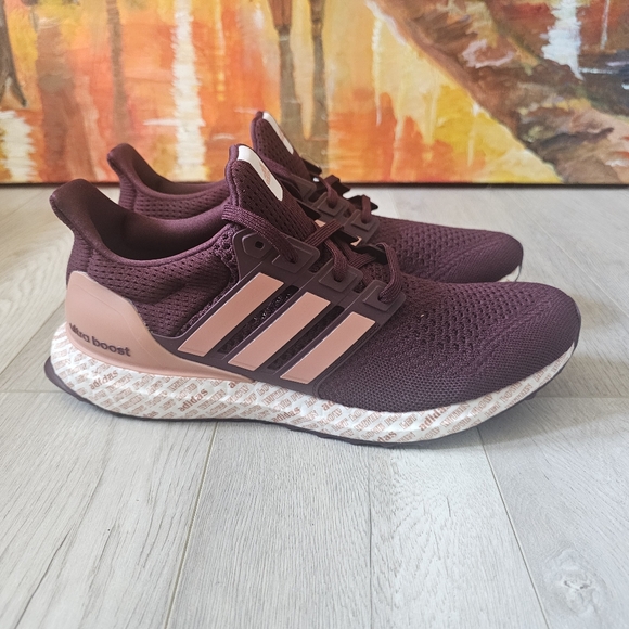 Adidas Ultraboost 1.0 UltraBoost Maroon Burgundy Running Shoes IF9076 - Picture 2 of 6